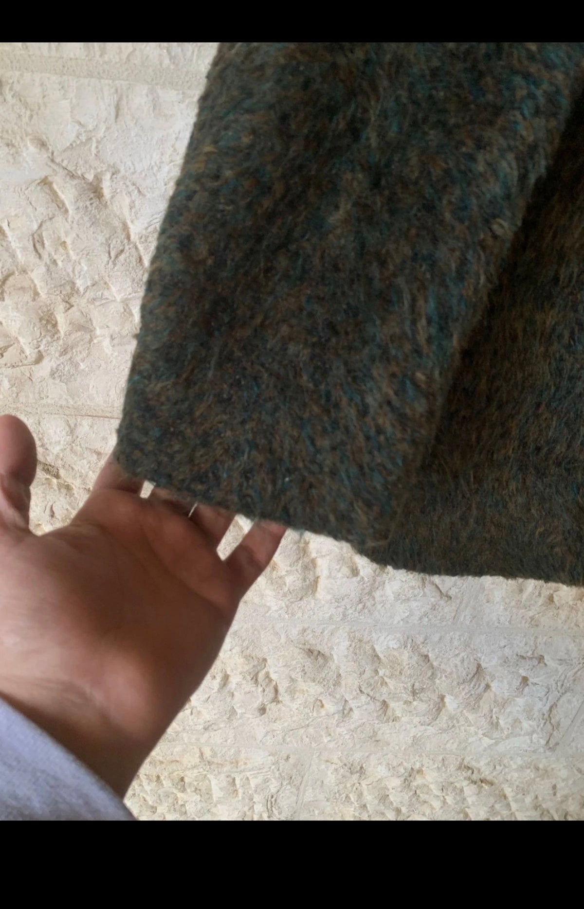 Vintage Wool Mohair Alpaca classic raglan green jacket coat 36 S 7