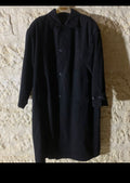 Vintage Bogner Loden wool cashmere blend classic navy over coat 50R 50S 2XL