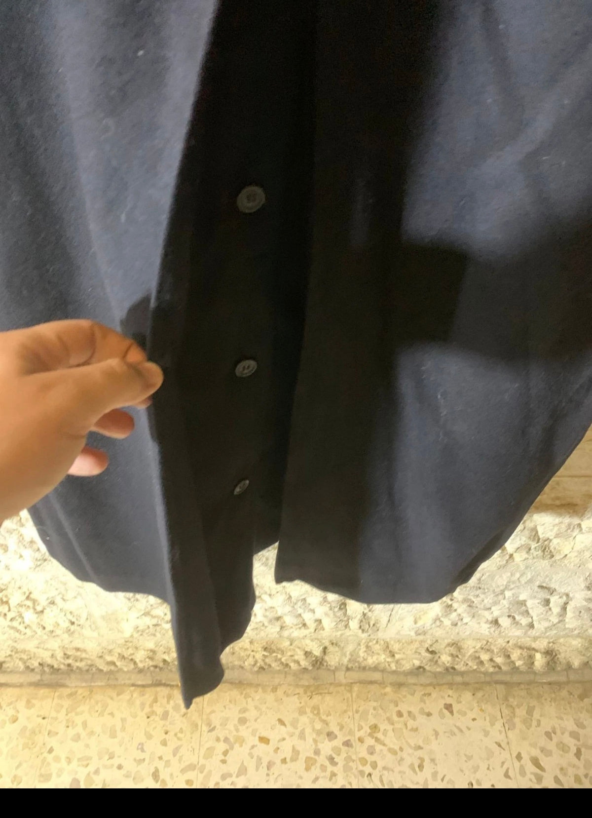 Vintage Bogner Loden wool cashmere blend classic navy over coat 50R 50S 2XL