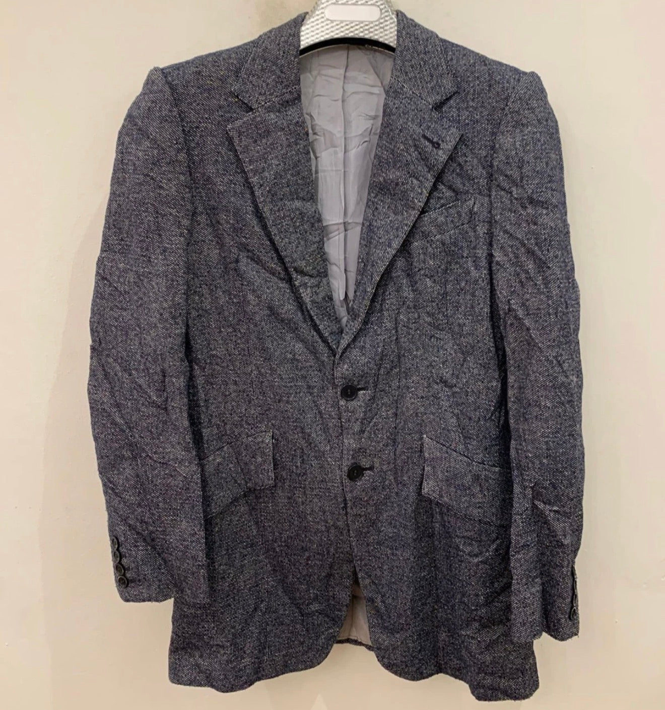 1970s Vintage wool blend tweed classic camouflage hunting jacket blazer 34R XS