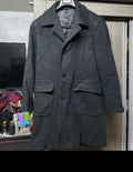 Vintage Wool blend classic Italian charcoal top over coat 42R