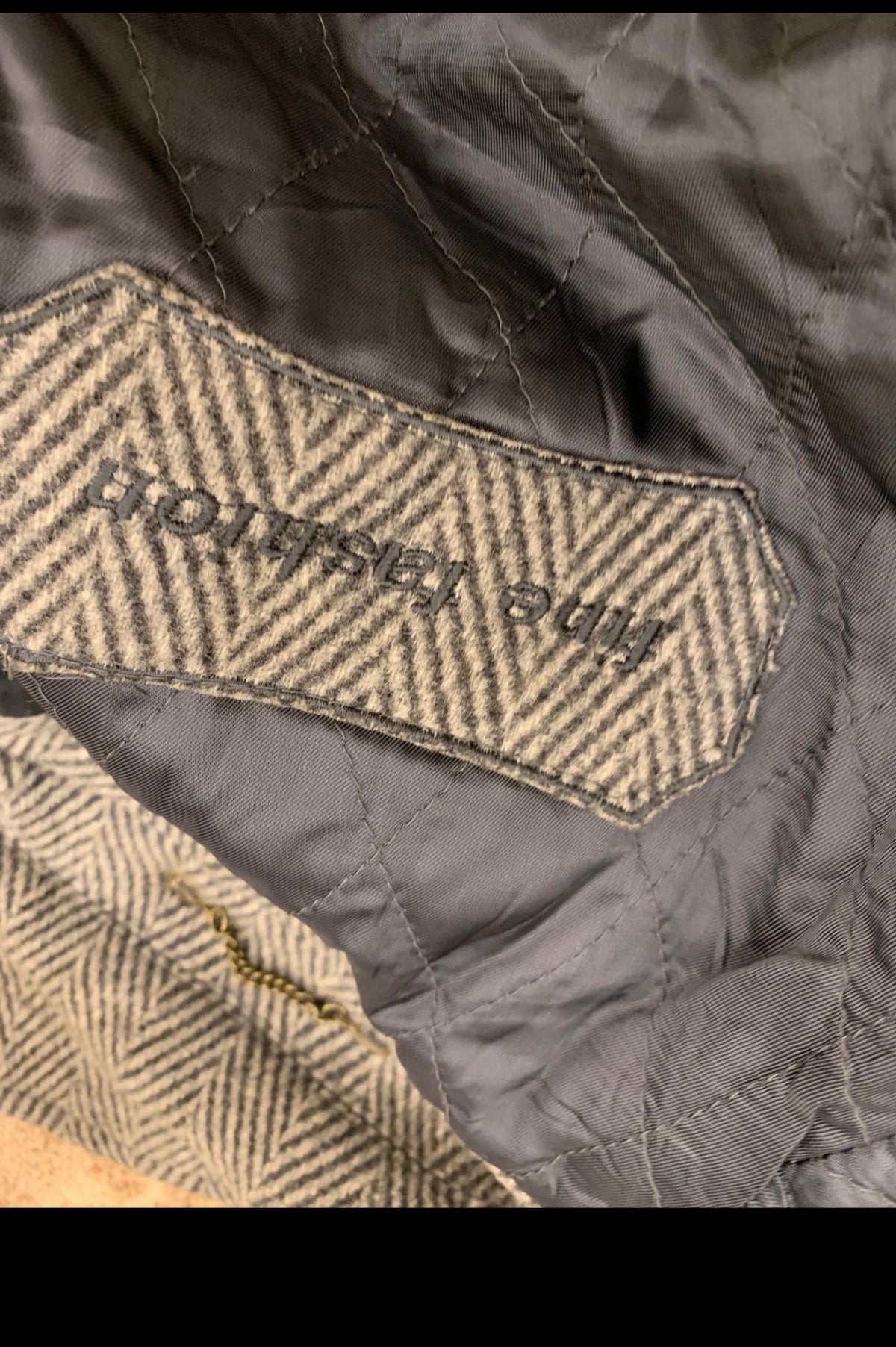 Vintage wool cashmere blend herringbone raglan classic over coat 44R 44L