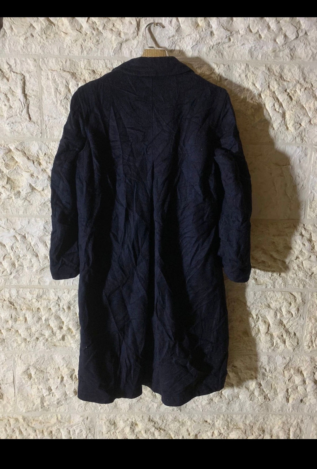 Vintage Tiroler Loden wool blend classic navy over coat 40R 42R