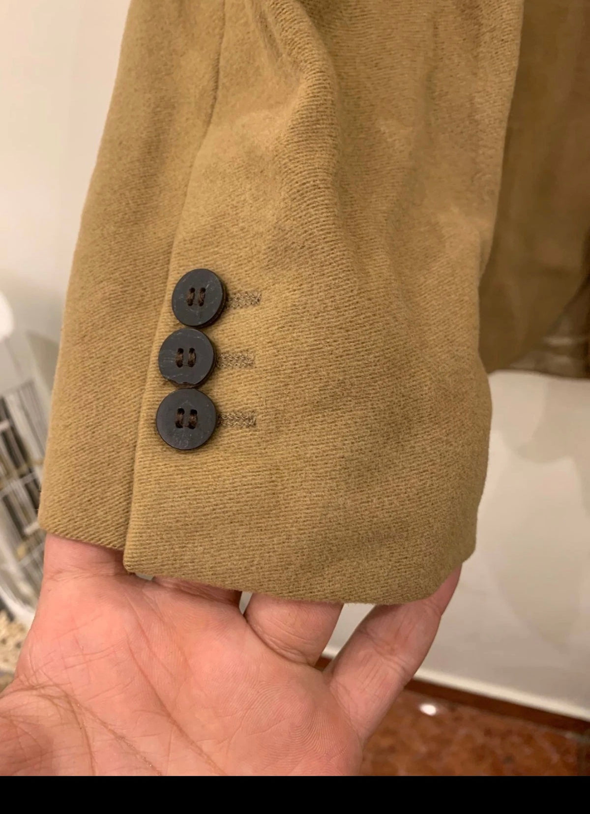 Vintage Toni Gard classic Wool Cashmere camel beige hunting jacket blazer 40R
