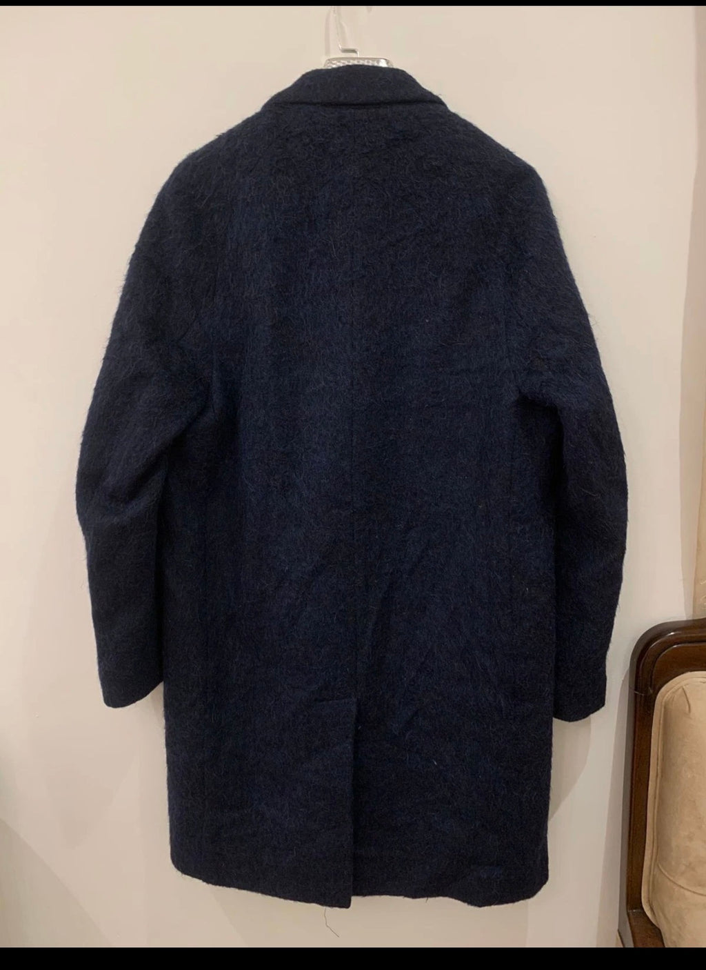 Classic style COS wool Alpaca blend blue raglan over coat 40R