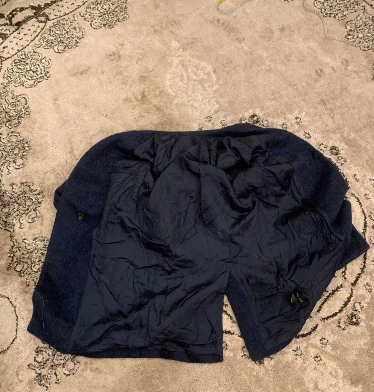 Classic style COS wool Alpaca blend blue raglan over coat 40R