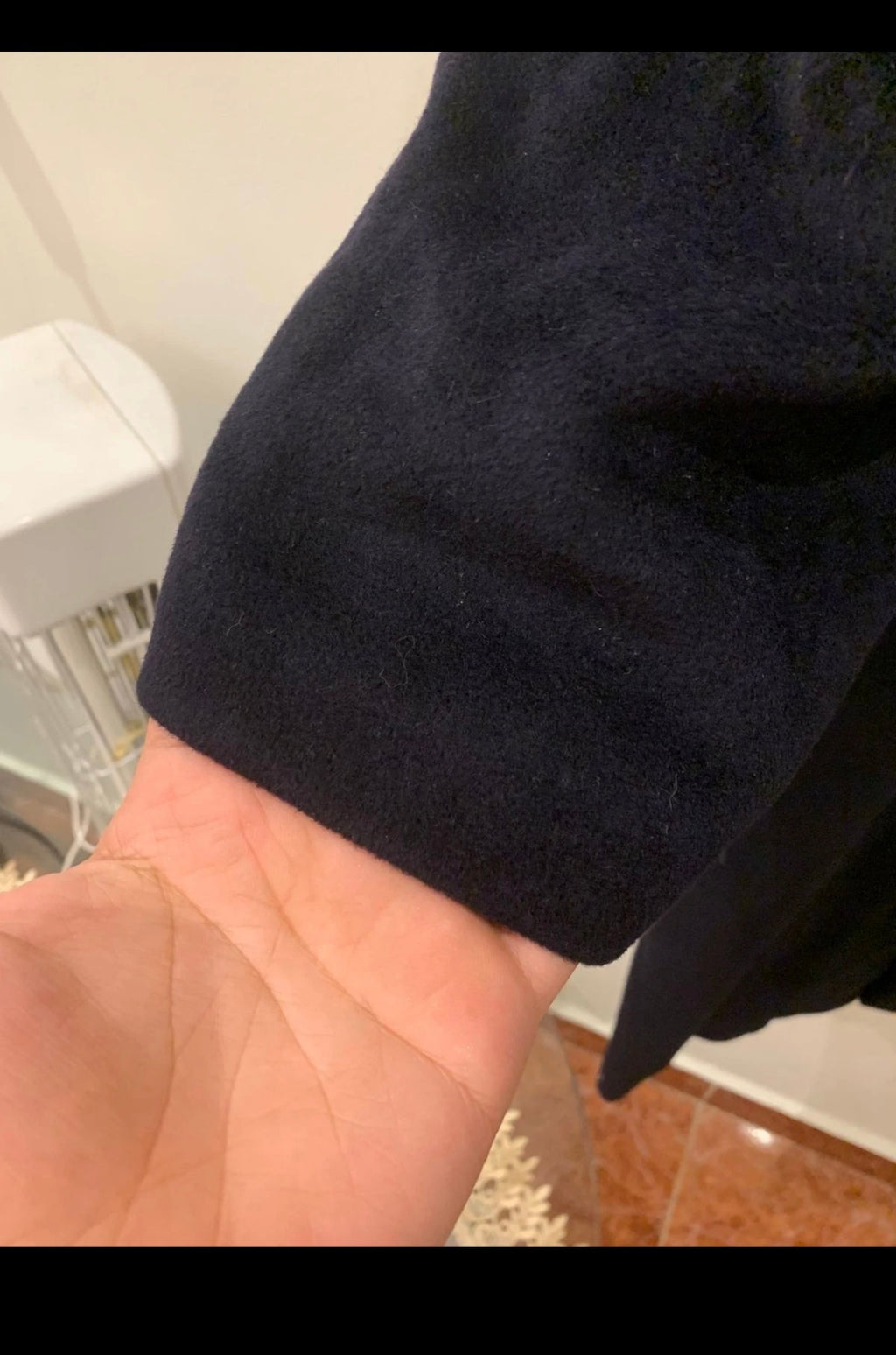 Vintage Stange wool cashmere classic navy over coat 48R XL