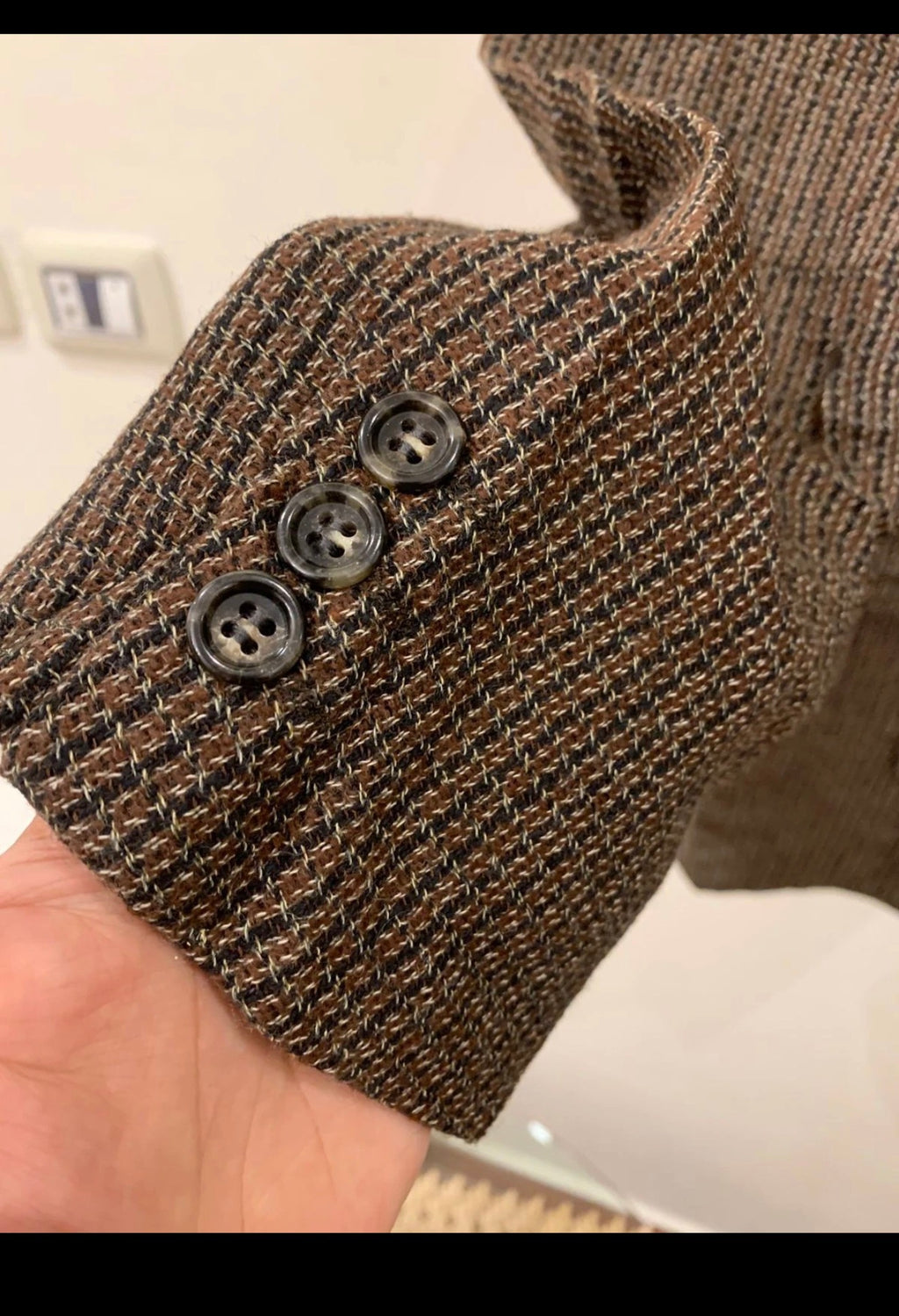 Vintage Yves Saint Laurent pour homme wool blend camouflage jacket blazer 44R