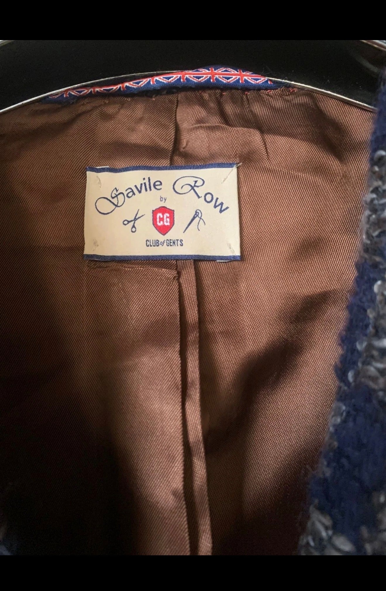 Classic unique style wool blend camouflage savile row slim over coat 42R 42L