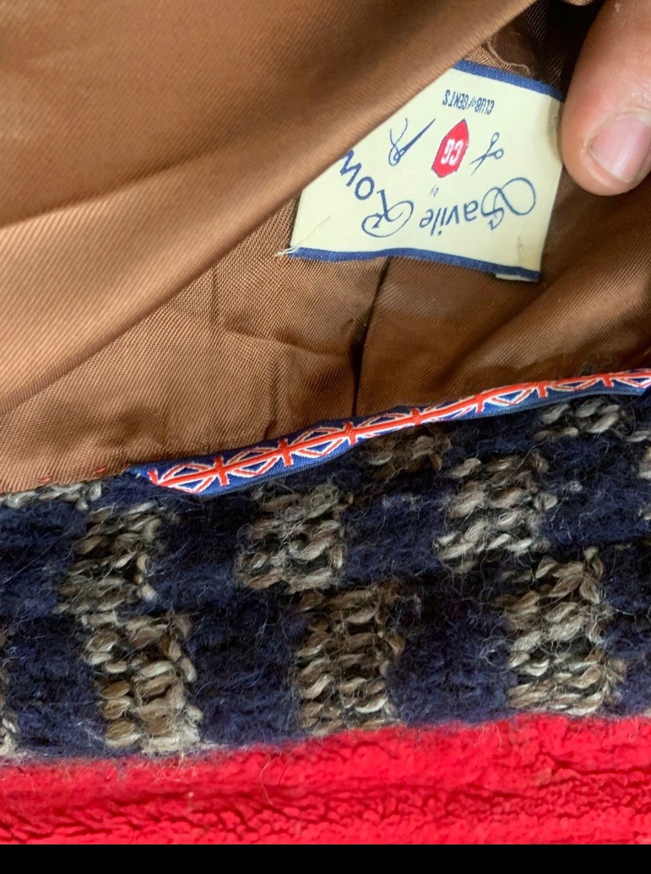 Classic unique style wool blend camouflage savile row slim over coat 42R 42L