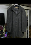 Classic unique style wool blended camouflage black over coat 44R 44L