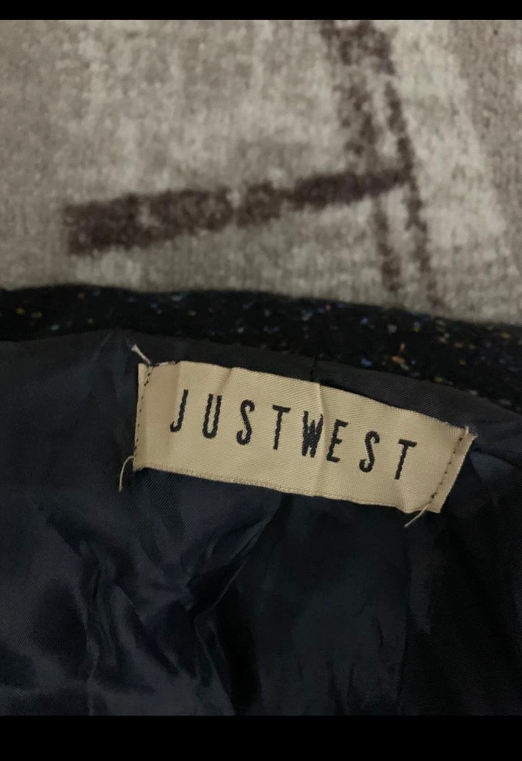 Classic unique style wool blended camouflage black over coat 44R 44L