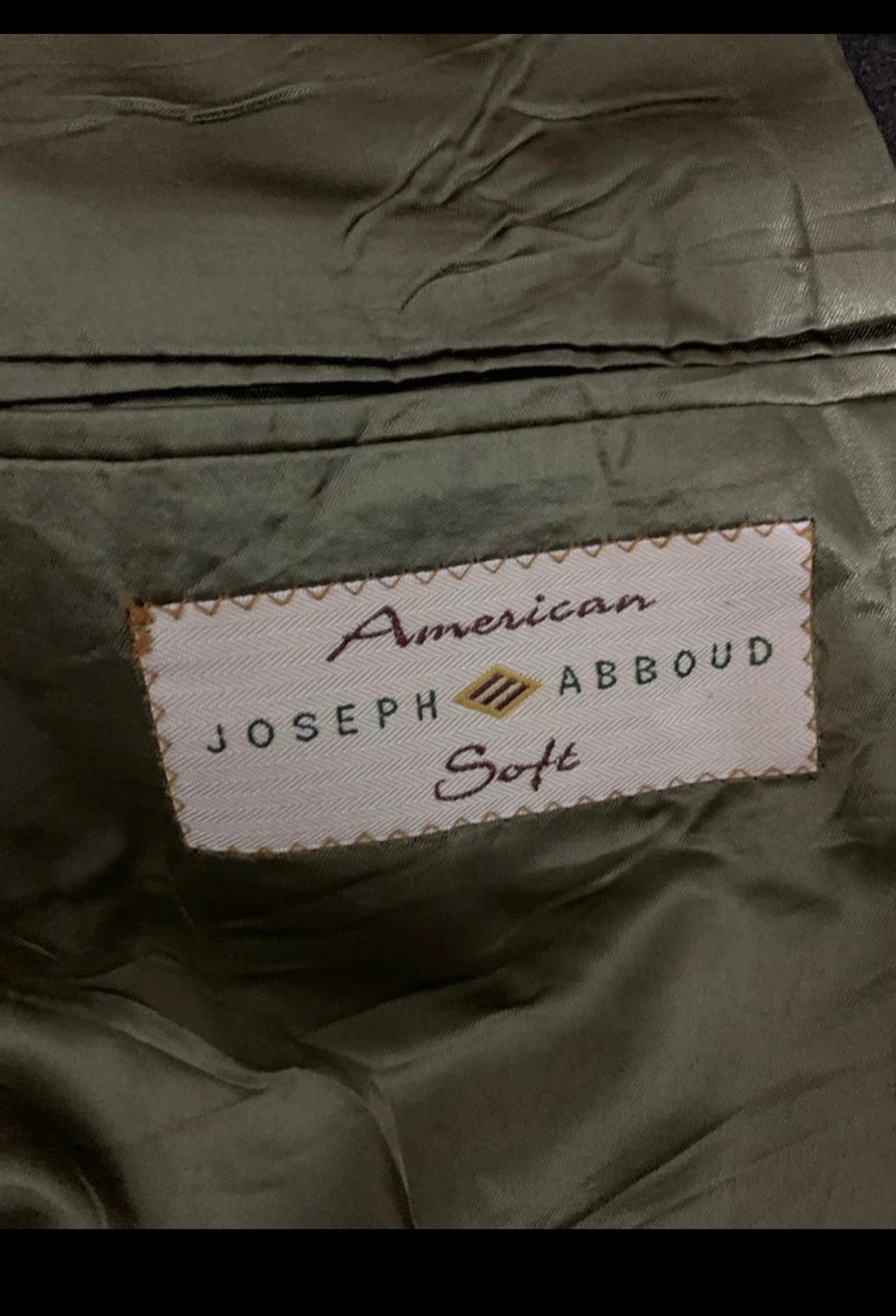 Vintage Joseph Abboud pure wool classic brown long over coat 42R 42S