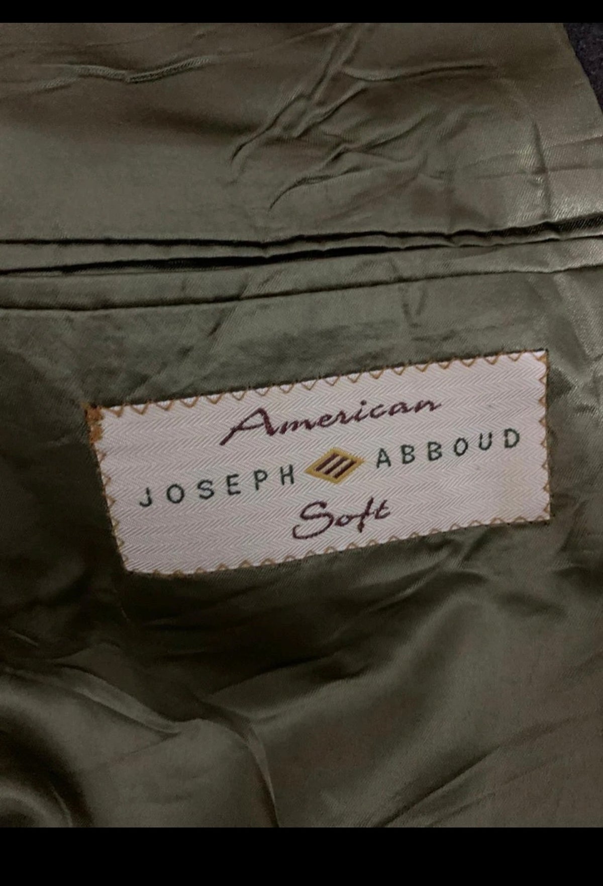 Vintage Joseph Abboud pure wool classic brown long over coat 42R 42S