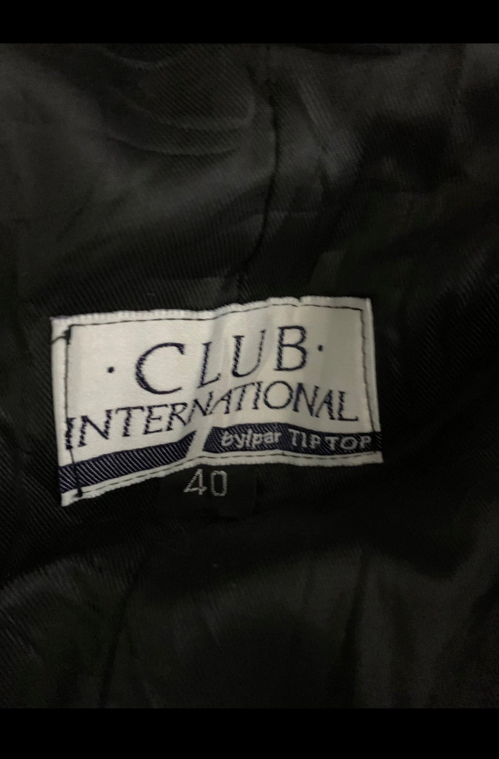 Vintage Club international wool blend classic belted herringbone over coat 46R