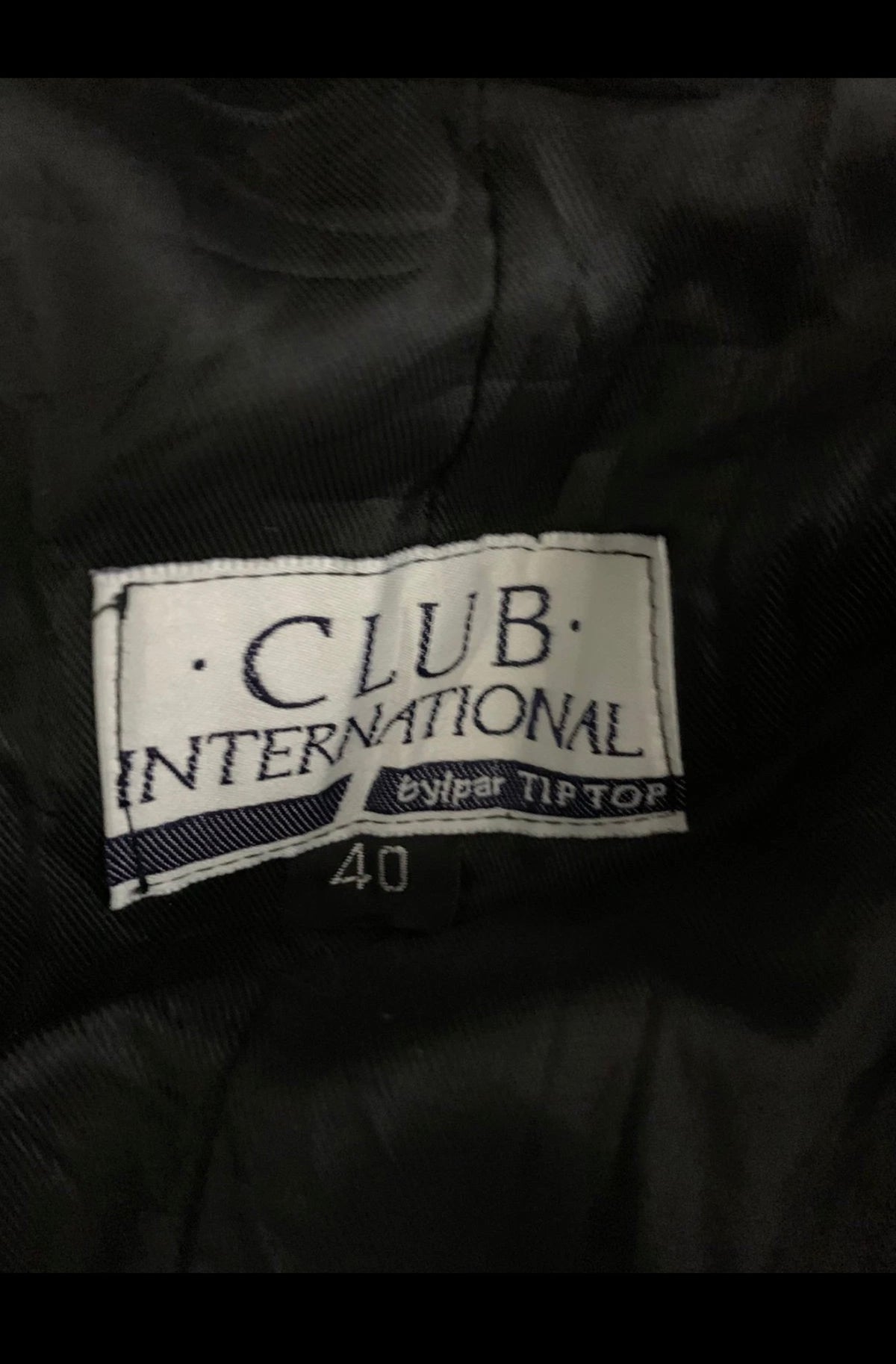 Vintage Club international wool blend classic belted herringbone over coat 46R
