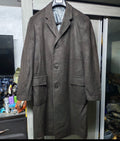 1960s Vintage cashmere wool USA union made classic brown over coat 46R 46L XL