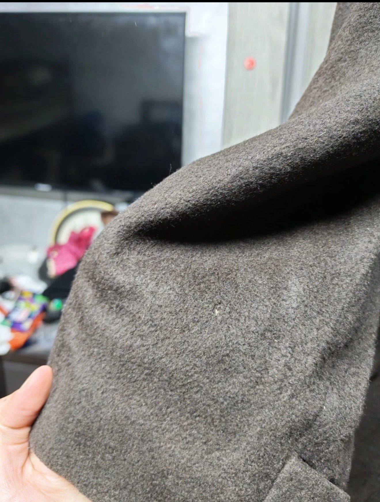 1960s Vintage cashmere wool USA union made classic brown over coat 46R 46L XL