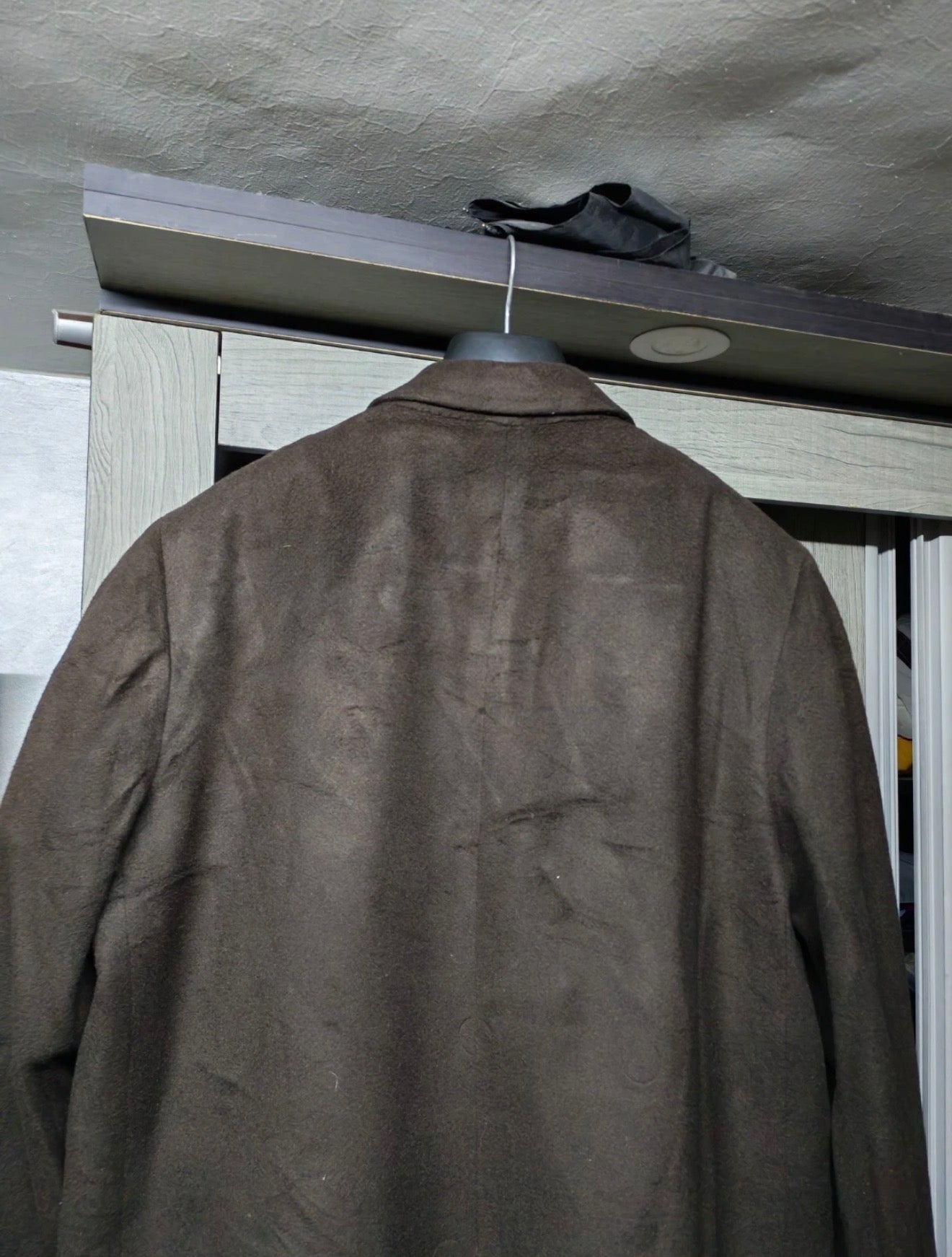 1960s Vintage cashmere wool USA union made classic brown over coat 46R 46L XL