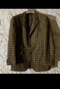 Vintage Kaiser Design Windowpane wool cashmere hunting jacket blazer 42R