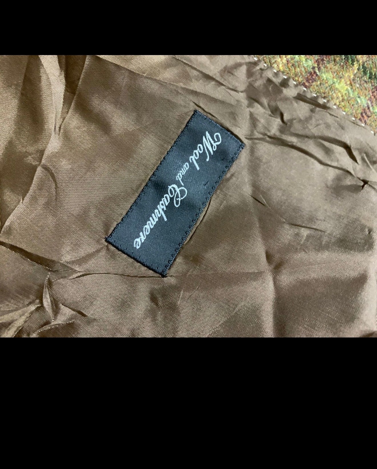 Vintage Kaiser Design Windowpane wool cashmere hunting jacket blazer 42R