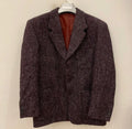 Vintage Classic Wool Cotton blend 3 button herringbone sport coat blazer 42R