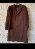 Vintage Wool Cashmere blend classic brown top over coat 38R