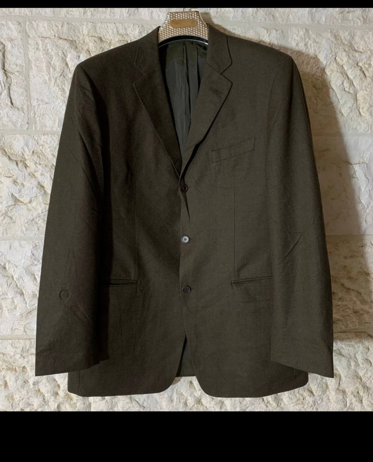 Vintage René Lezard superfine wool cashmere classic suit jacket blazer 44L