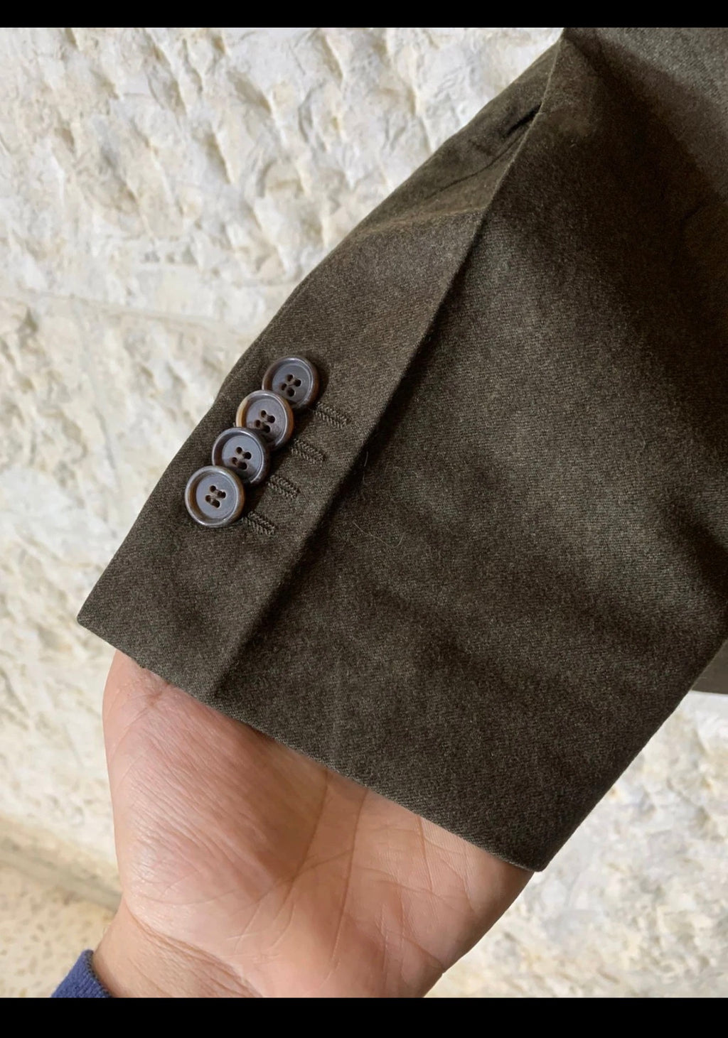 Vintage René Lezard superfine wool cashmere classic suit jacket blazer 44L