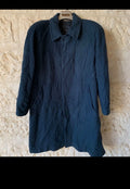 Vintage Giuseppe Valentino wool Cashmere raglan turquoise over coat 48R 48S XL