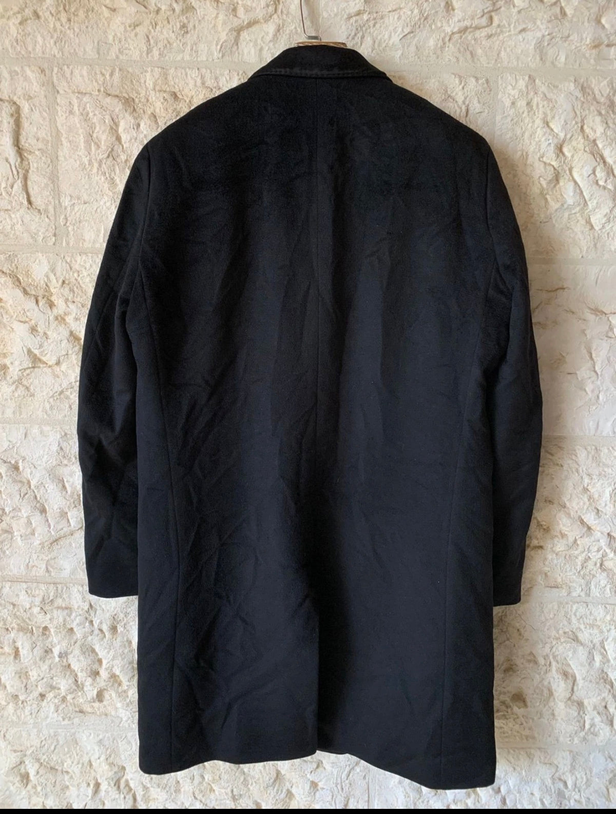 Hugo Boss Wool Cashmere Colombo classic black top over coat 42R
