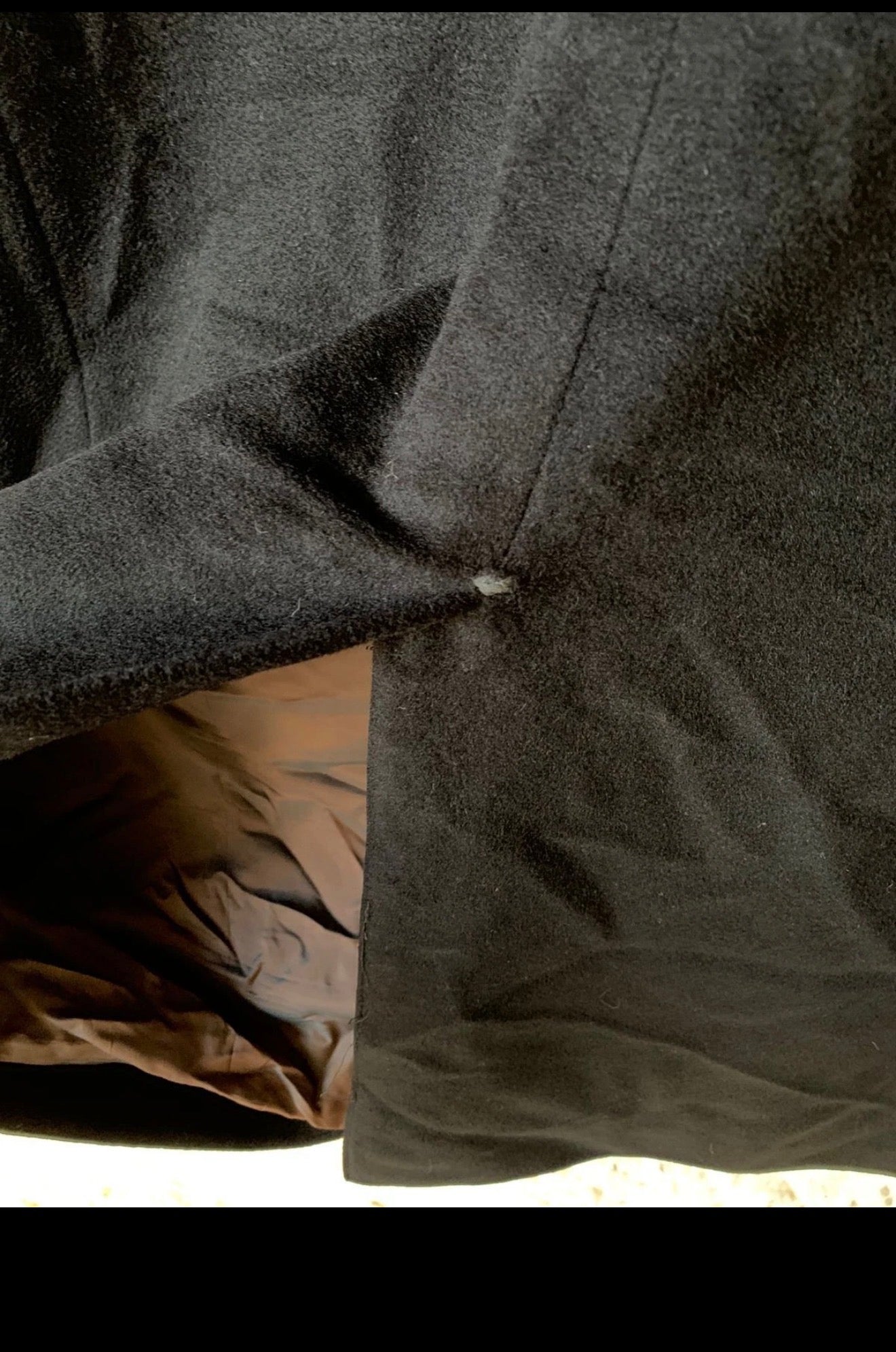 Hugo Boss Wool Cashmere Colombo classic black top over coat 42R