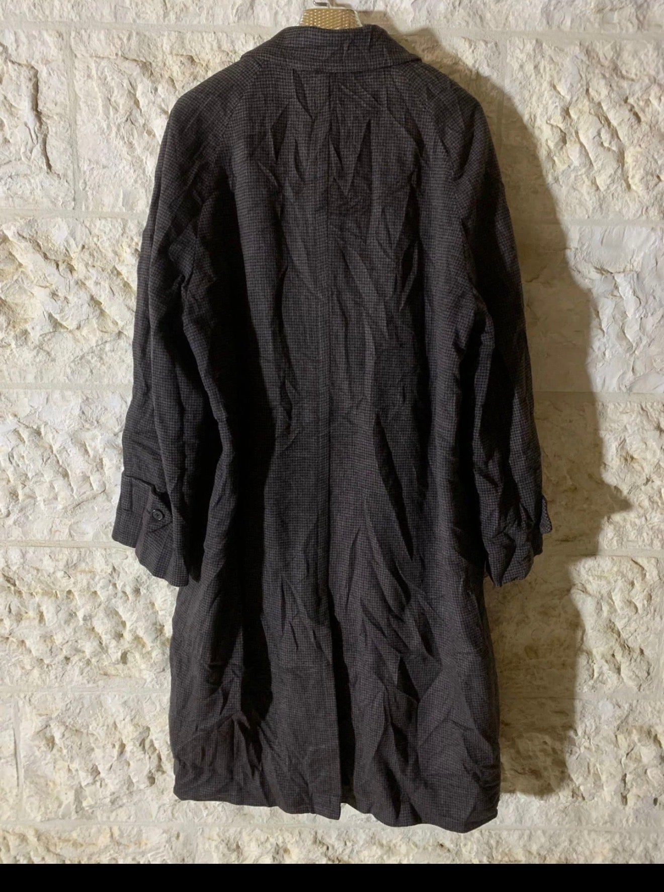 Vintage Chaps Ralph Lauren pure wool Raglan charcoal over coat 48R 48L XL