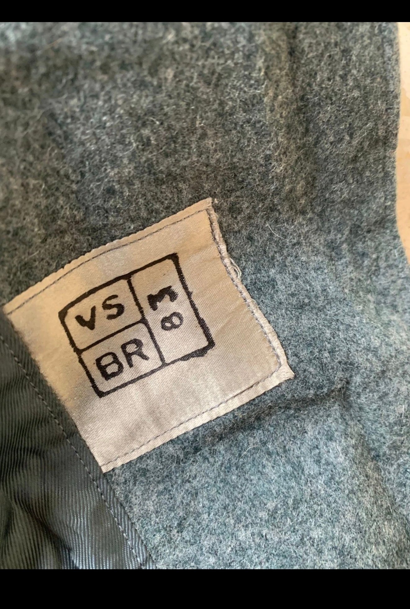 Vintage Swiss Army pure Woollen wool greenish classic long greatcoat 42R