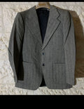 1970s vintage pure wool herringbone classic rockabilly Disco jacket blazer 40R
