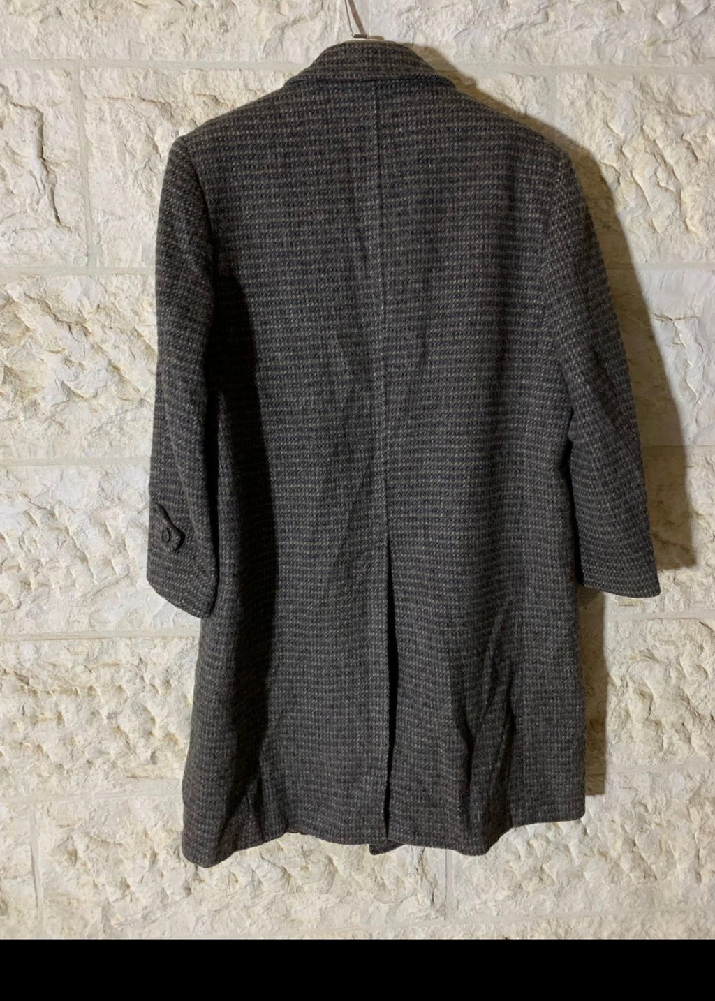 Vintage pure woollen wool camouflage classic unique over coat 42R