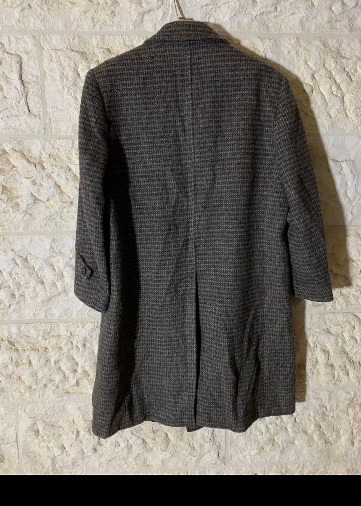 Vintage pure woollen wool camouflage classic unique over coat 42R