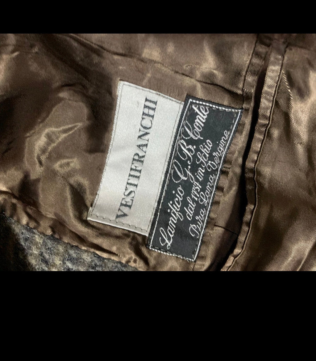 Vintage pure woollen wool camouflage classic unique over coat 42R
