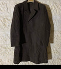 1970s Vintage pure wool Tweed camouflage classic brown over coat 42R 42L