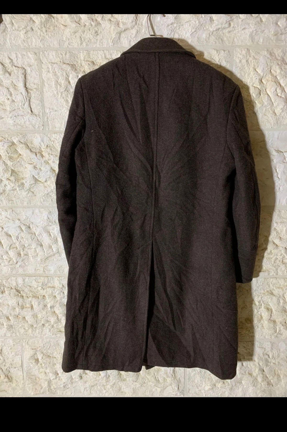 1970s Vintage pure wool Tweed camouflage classic brown over coat 42R 42L