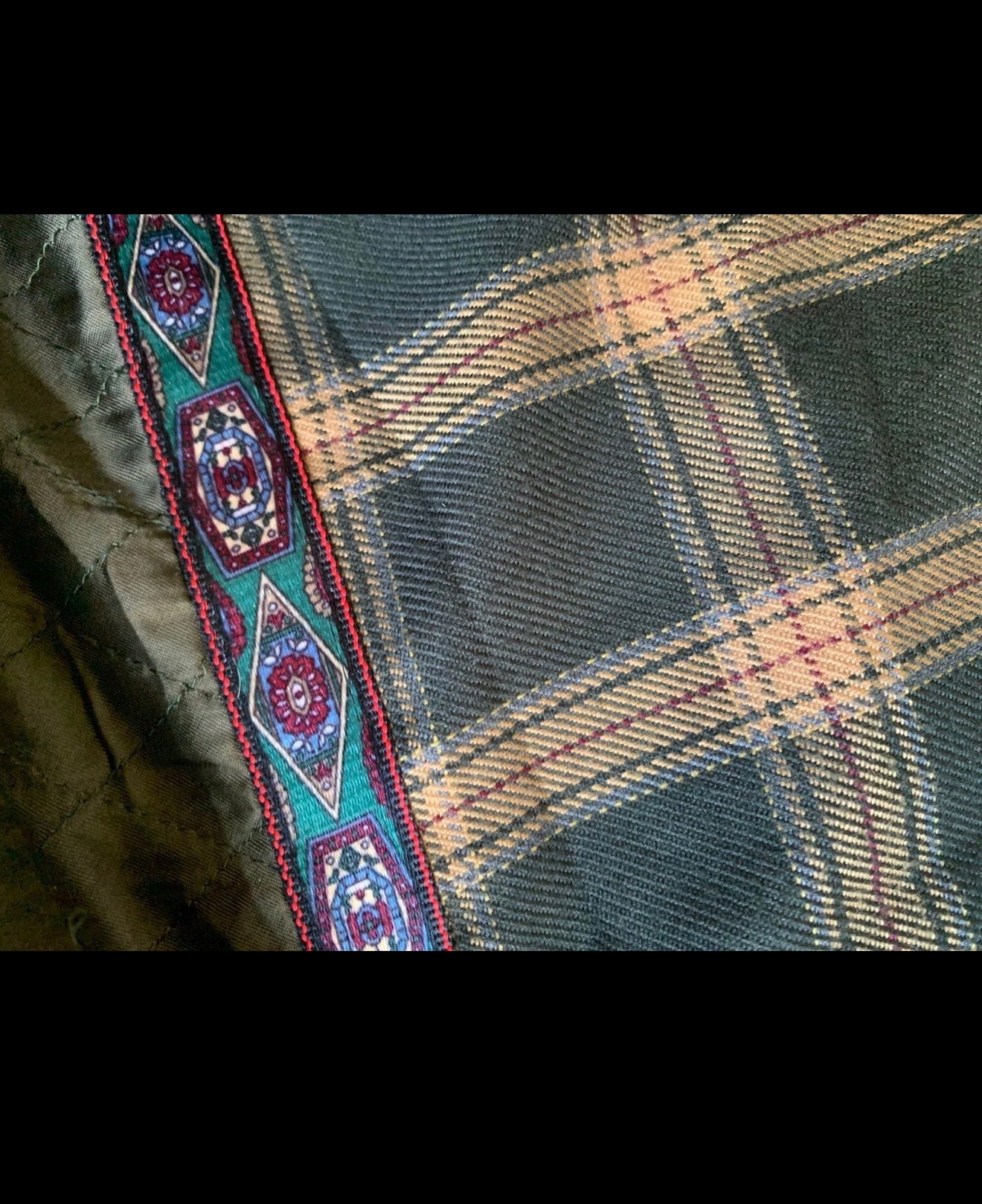 Vintage Wool Mohair blend classic olive green over coat jacket 48R XL