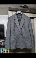 Vintage Burberrys pure wool glen check double breasted jacket blazer 40 10 M
