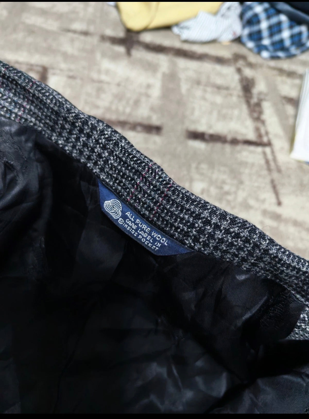 Vintage Burberrys pure wool glen check double breasted jacket blazer 40 10 M