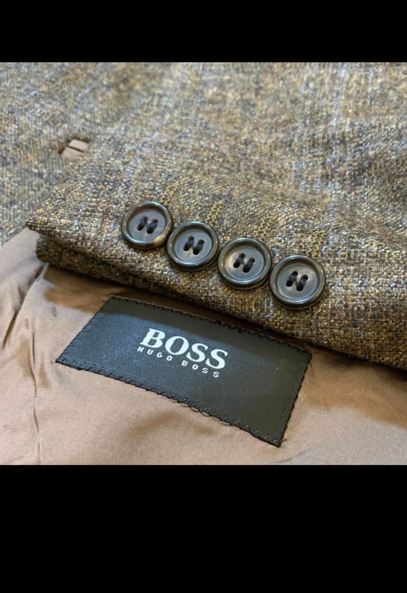 Vintage Hugo Boss 100% Zelanzer merino wool Loro Piana jacket blazer 44R 44L