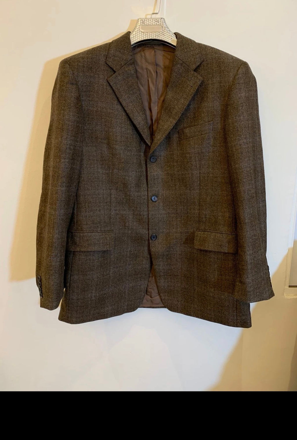 Vintage Hugo Boss 100% Zelanzer merino wool Loro Piana jacket blazer 44R 44L