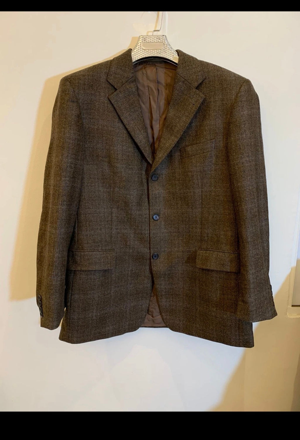 Vintage Hugo Boss 100% Zelanzer merino wool Loro Piana jacket blazer 44R 44L