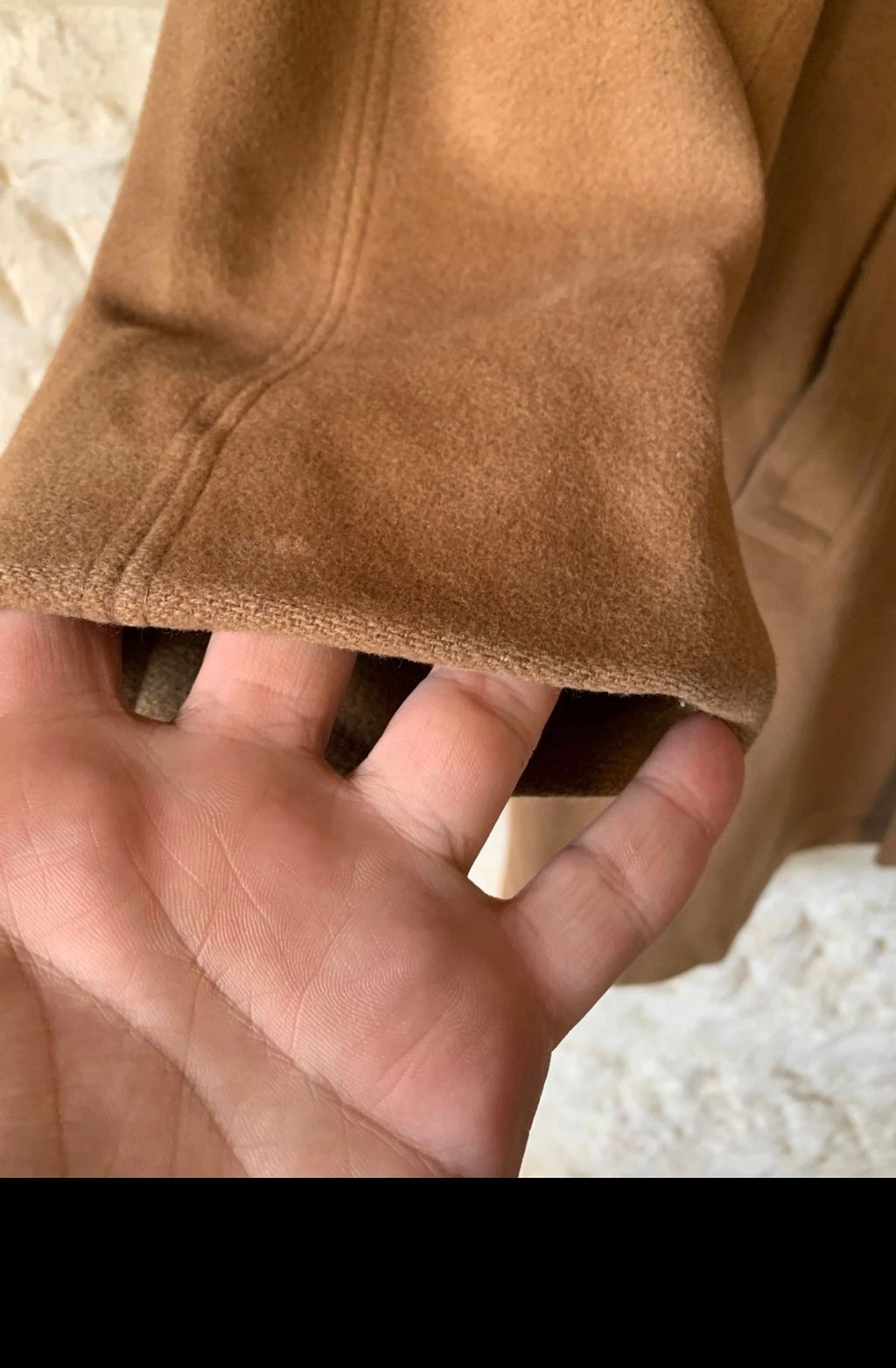 Vintage Wool Cashmere blend classic brown raglan over coat 44R 46R