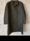 Vintage Baur Tiroler Loden pure wool tweed olive green over coat 46R 46L XL
