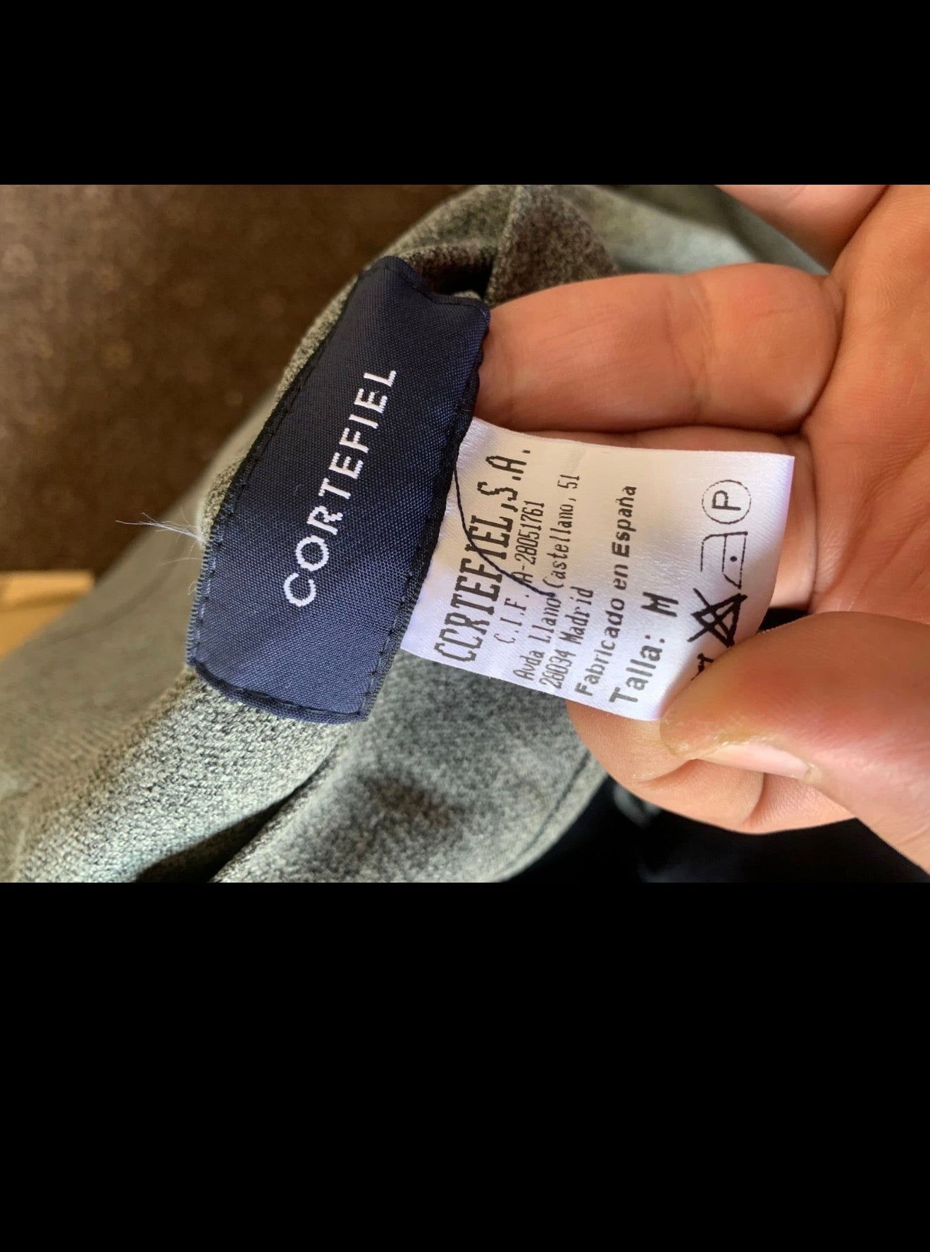 Cortefiel wool Alpaca blend classic double face trench over coat 46R 46L XL