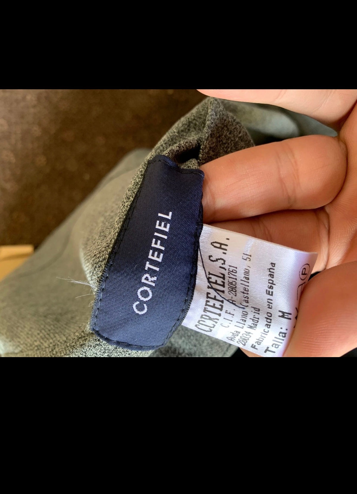 Cortefiel wool Alpaca blend classic double face trench over coat 46R 46L XL